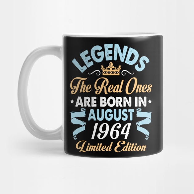 Legends The Real Ones Are Born In August 1954 Happy Birthday 66 Years Old Limited Edition by bakhanh123